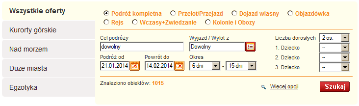 Wyszukiwarka ofert